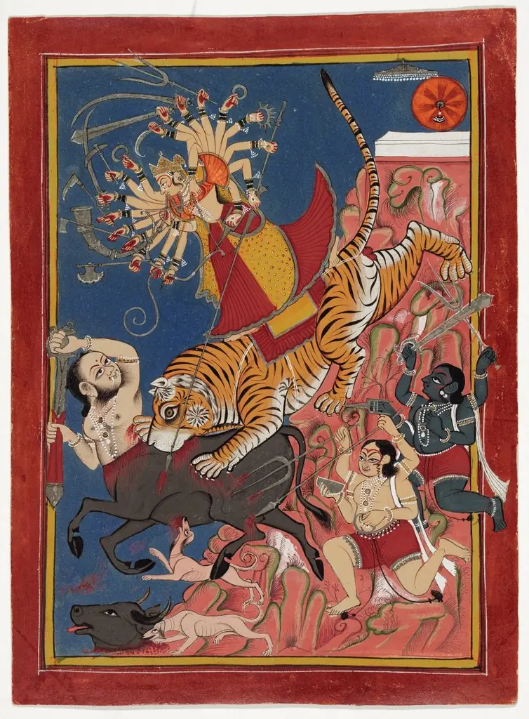 Durga Killing the Buffalo Demon, by Unknown