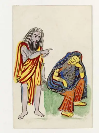 Dushanta and Shakuntala, by Unknown