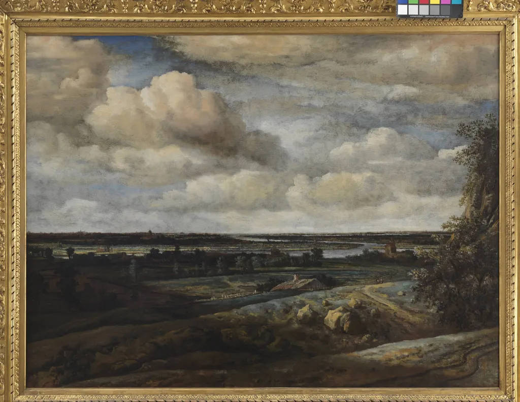 Dutch Panorama Landscape with a Distant View of Haarlem, by Unknown, unspecified, 1654