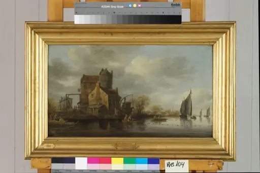 Dutch River View, by Unknown