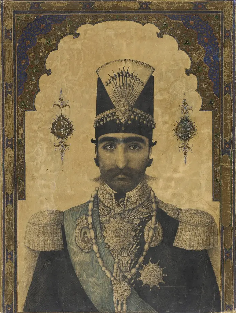 Early Portrait of Nasr al-Din Shah (reigned 1848-1896), by Unknown