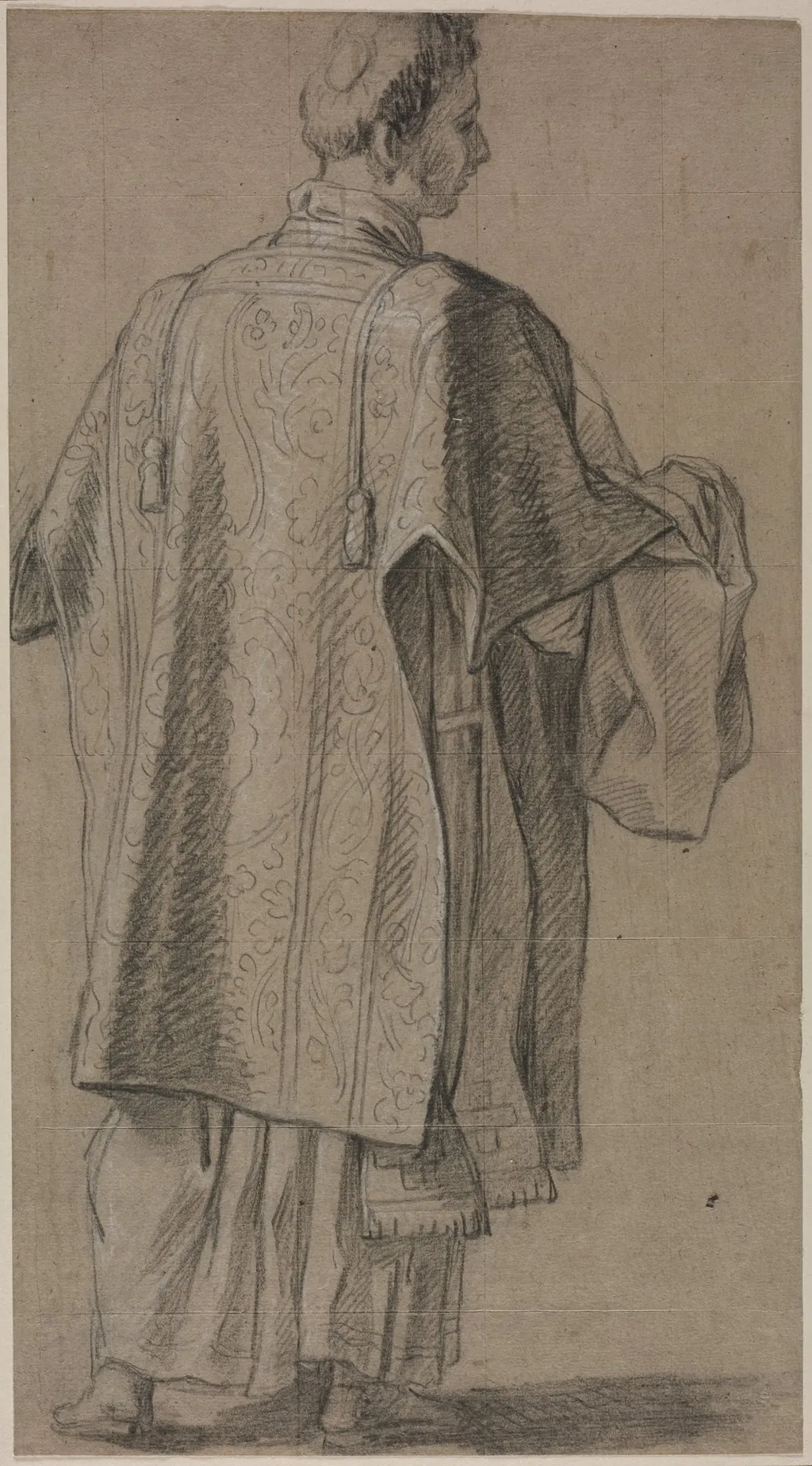 Ecclesiastic Seen from Behind, by Unknown, 1646