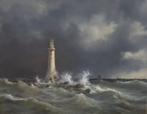 Eddystone Lighthouse, by Unknown