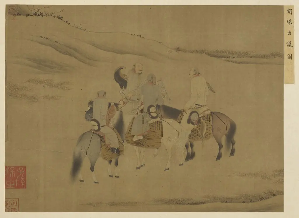 名繪集珍　冊 　五代胡瓌出獵圖, by Unknown