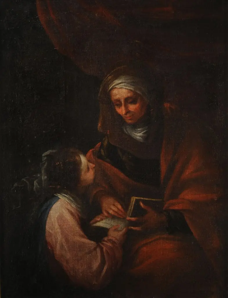 Education of the Virgin, by Unknown
