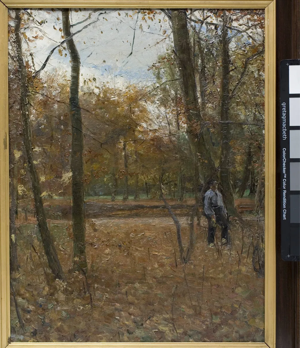 Efterår i Søndermarken, by Unknown, 1885