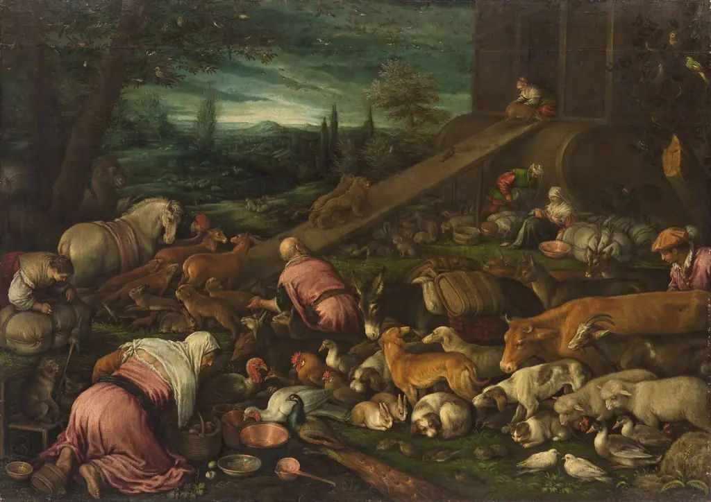 Einzug der Tiere in die Arche, by Unknown
