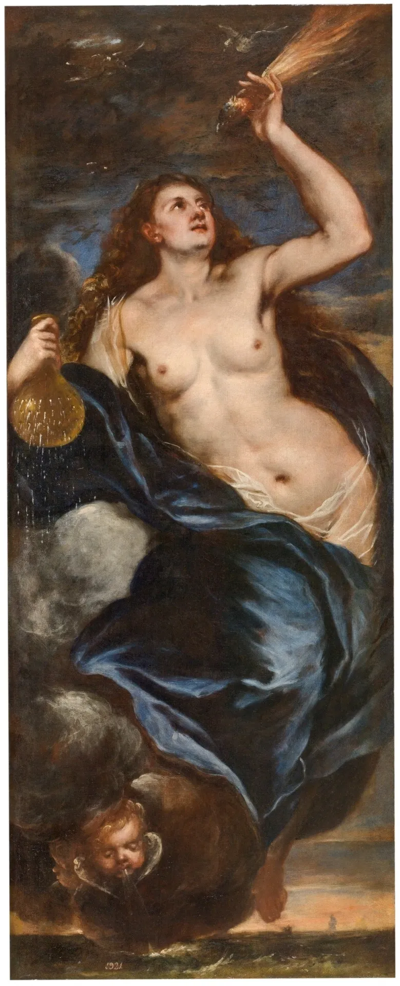 El Aire, by Unknown, oil, 1675