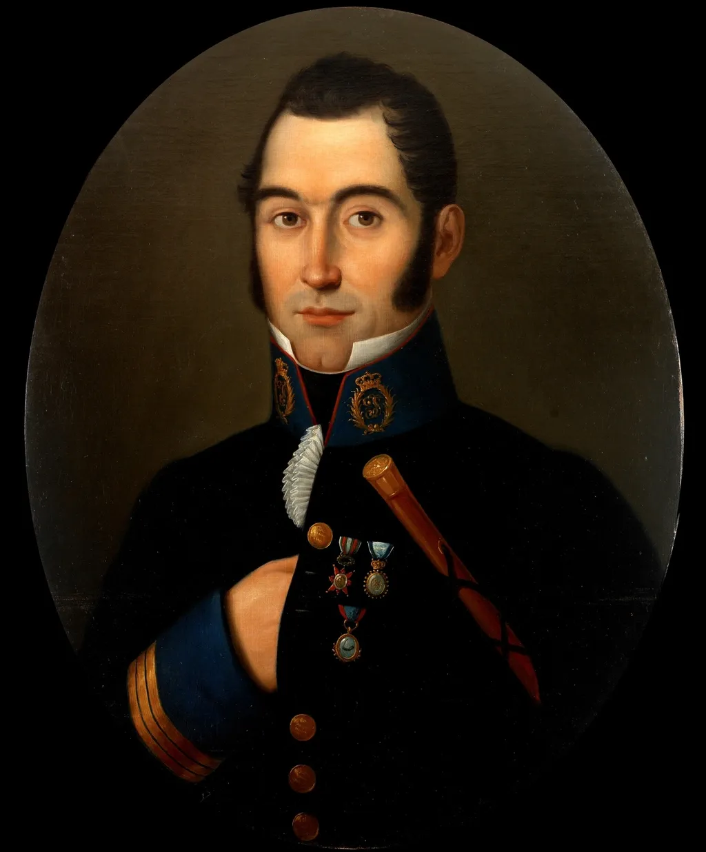 El coronel Joaquín Márquez de Prado, by Unknown, oil, 1840