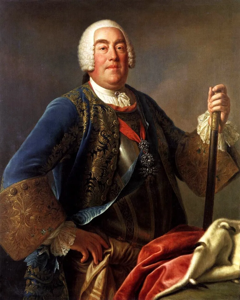 Elector Friedrich August II of Saxony, as King Augustus III of Poland (1696-1763), by Unknown, oil, 1755