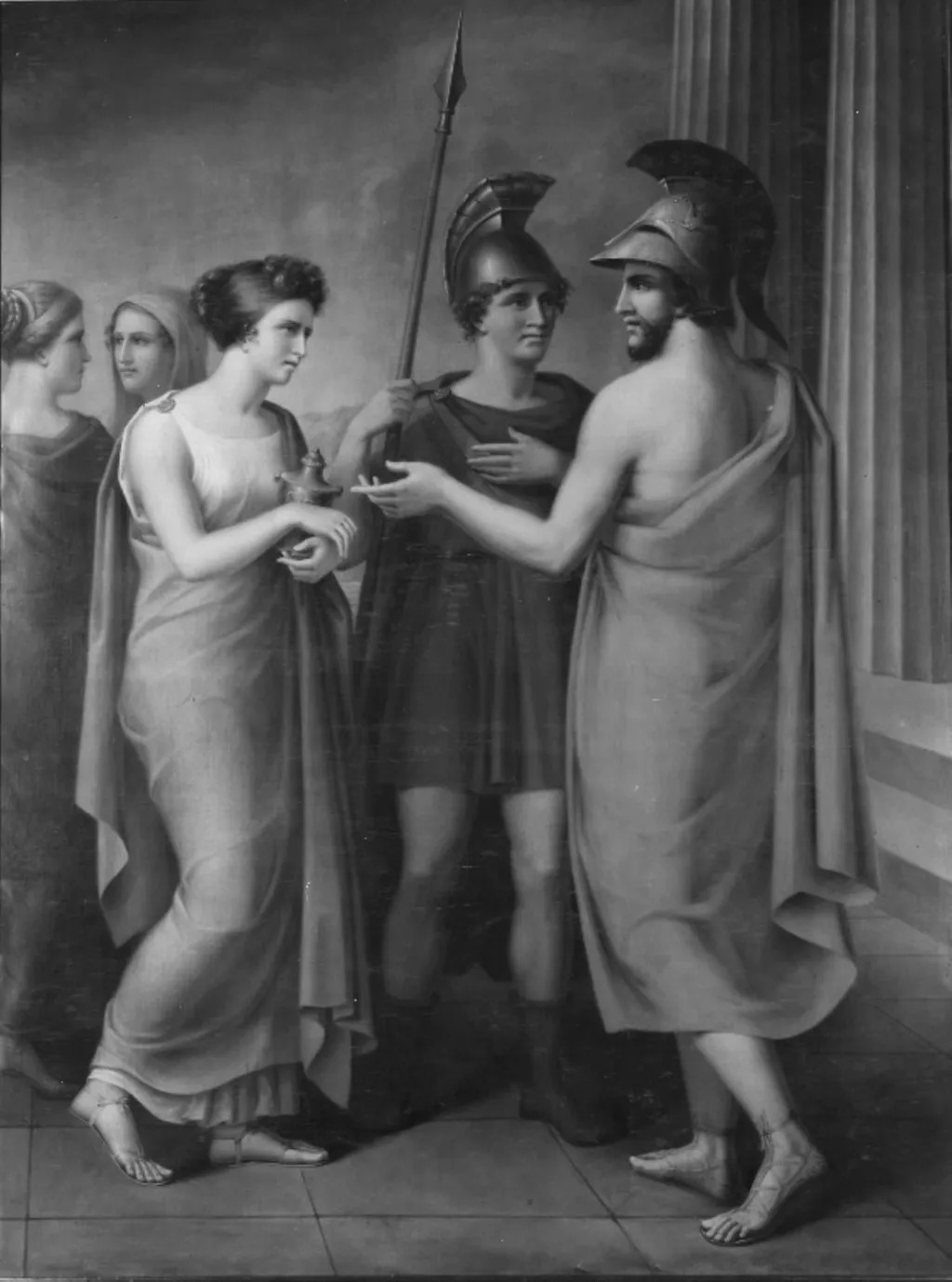 Elektras møde med Orestes og Pylades efter Agamemnons død, by Unknown, 1850