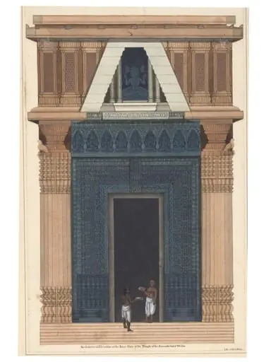 Elevation of the East Gateway of the Black Pagoda, by Unknown