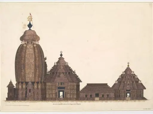 Elevation of the Jagannatha Temple, by Unknown