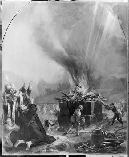 Elijah's Sacrifice, by Unknown