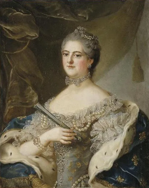Élisabeth-Alexandrine de Bourbon, Mademoiselle de Sens (1705–1765), by Unknown, oil, 1750