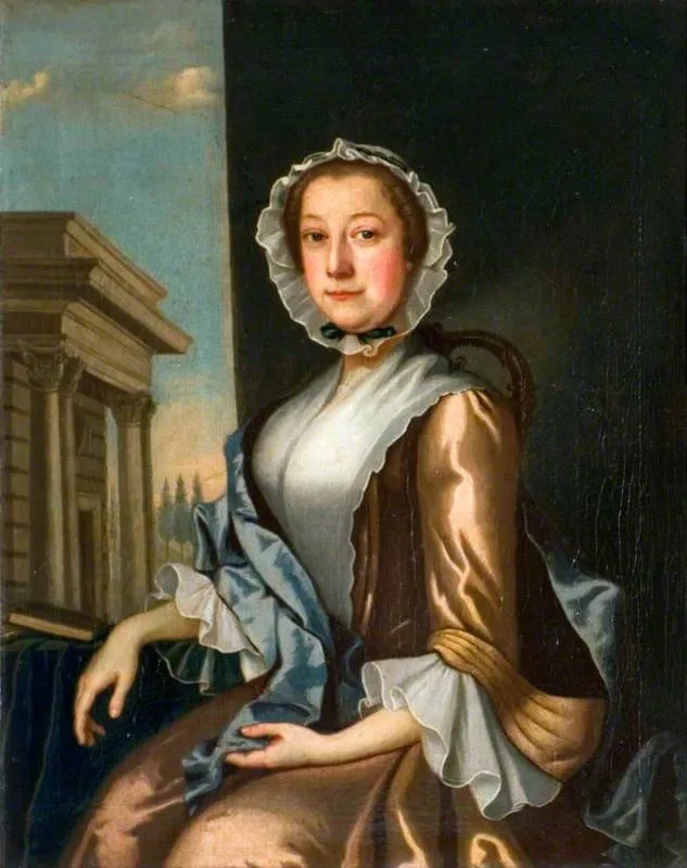Elizabeth (1727–1782), Wife of Thomas Nickleson, by Unknown, oil, 1755