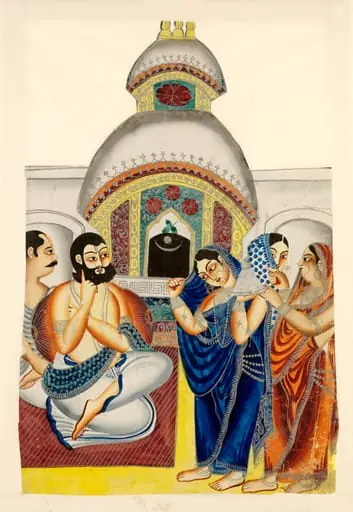 Elokeshi and the Mahant, by Unknown
