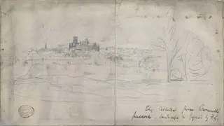 Ely Cathedral from Oliver Cromwell's paddock, by Unknown, 1850