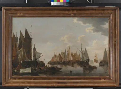 Embarkation of Troops on a Dutch River, by Unknown