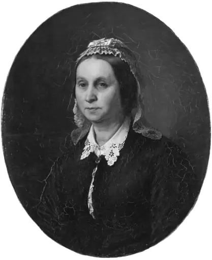 Emilie Mathilde Roed, f. Kruse, kunstnerens hustru, by Unknown