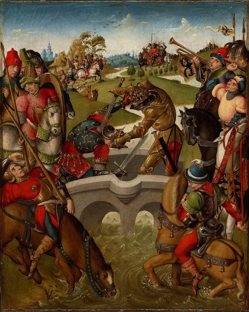 Emperor Heraclius Slays the King of Persia, by Unknown