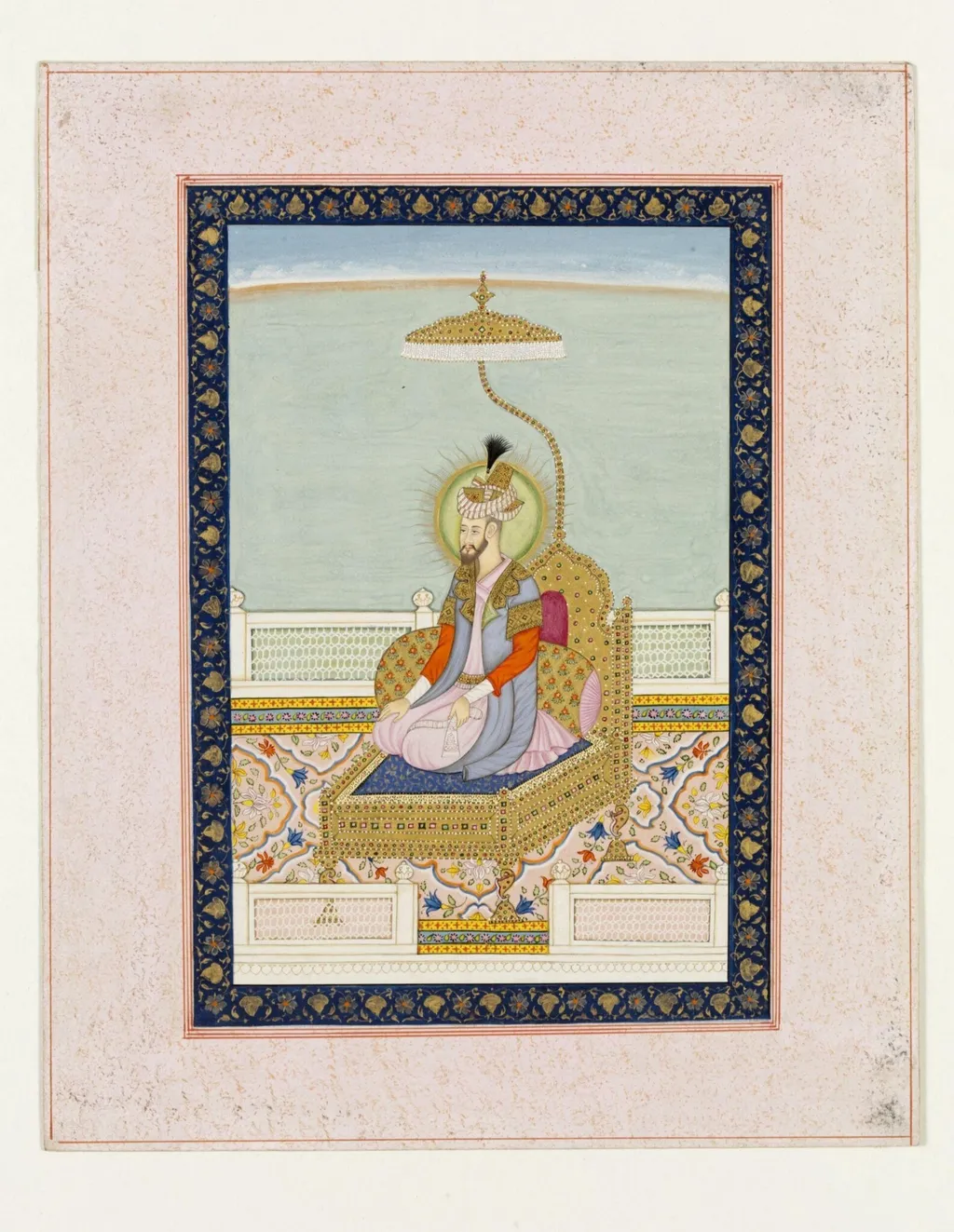 Emperor Humayun, by Unknown, paint, 1840