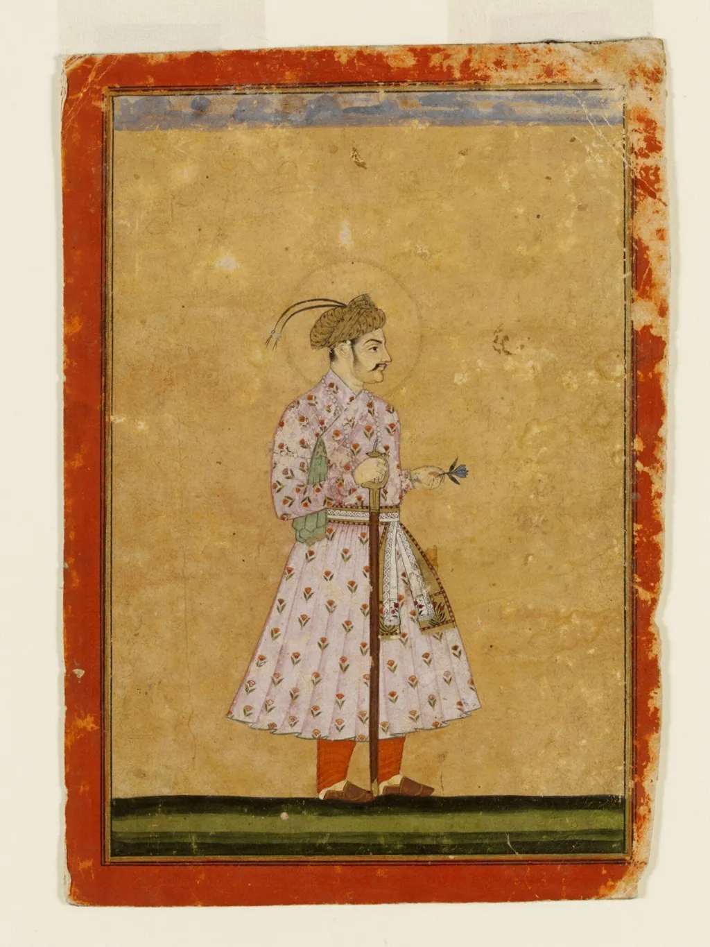 Emperor Jahangir, by Unknown, paint, 1750