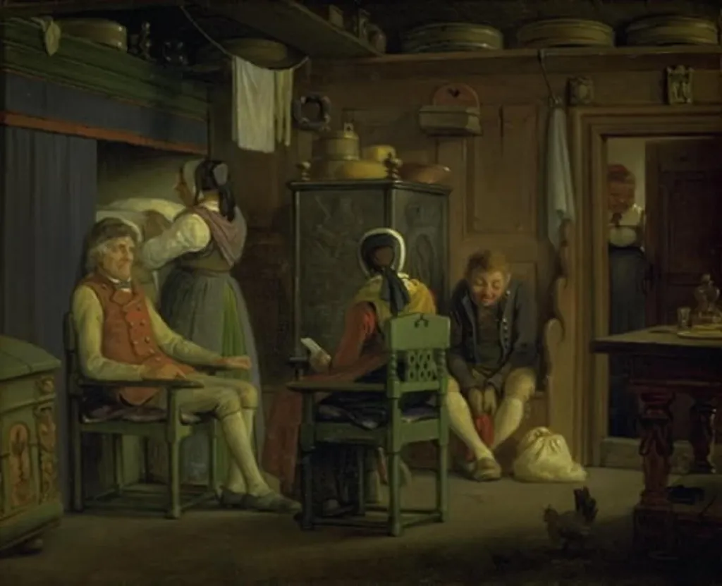 En friers moder taler sin søns sag, by Unknown, 1850