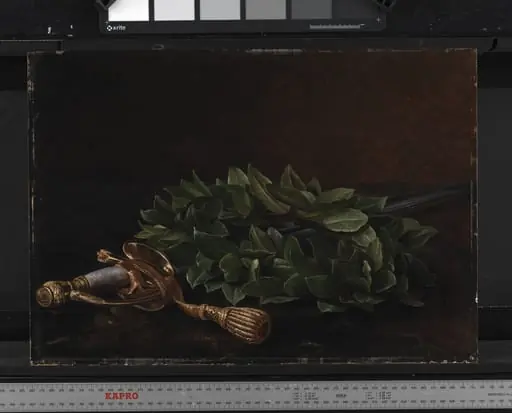 En kårde med laurbærkrans, by Unknown