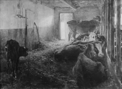 En kostald, by Unknown