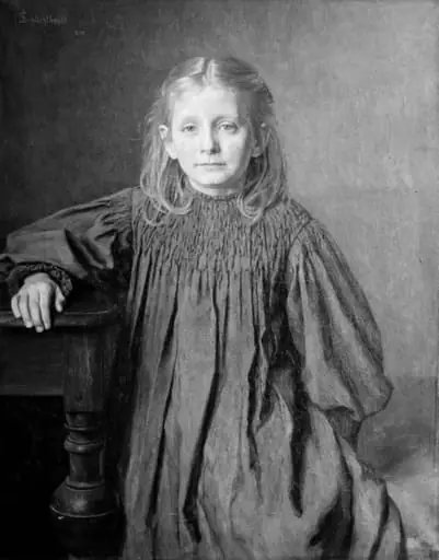 En lille pige, by Unknown