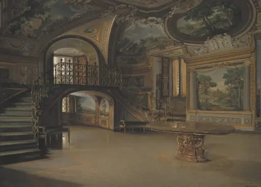 En sal i Palazzo Borghese, by Unknown