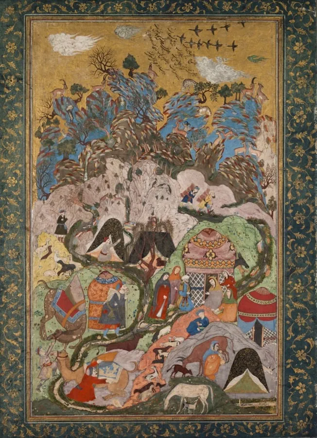 Encampment in the Mountains, by Unknown, unspecified, 1650