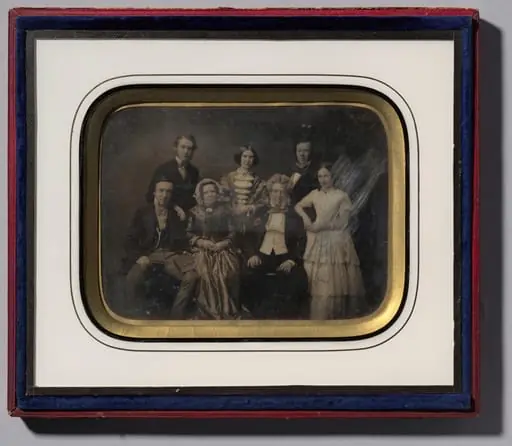 English family of seven, by Unknown
