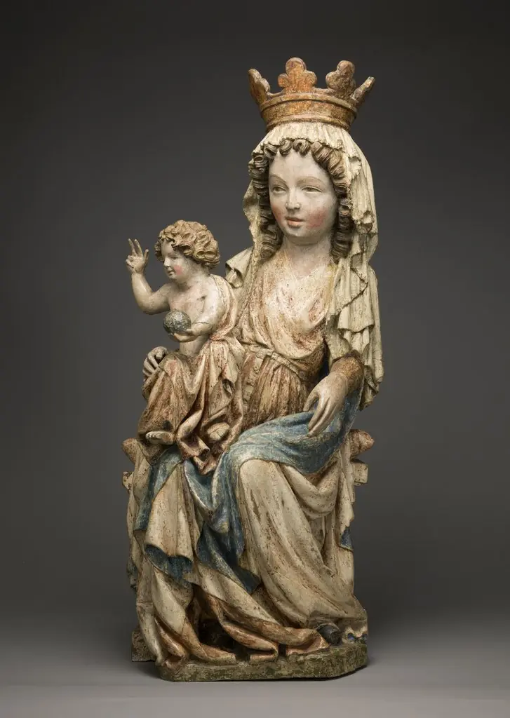 Enthroned Virgin and Child, by Unknown