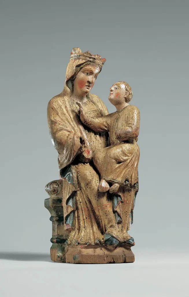 Enthroned Virgin and Child, by Unknown, 1220