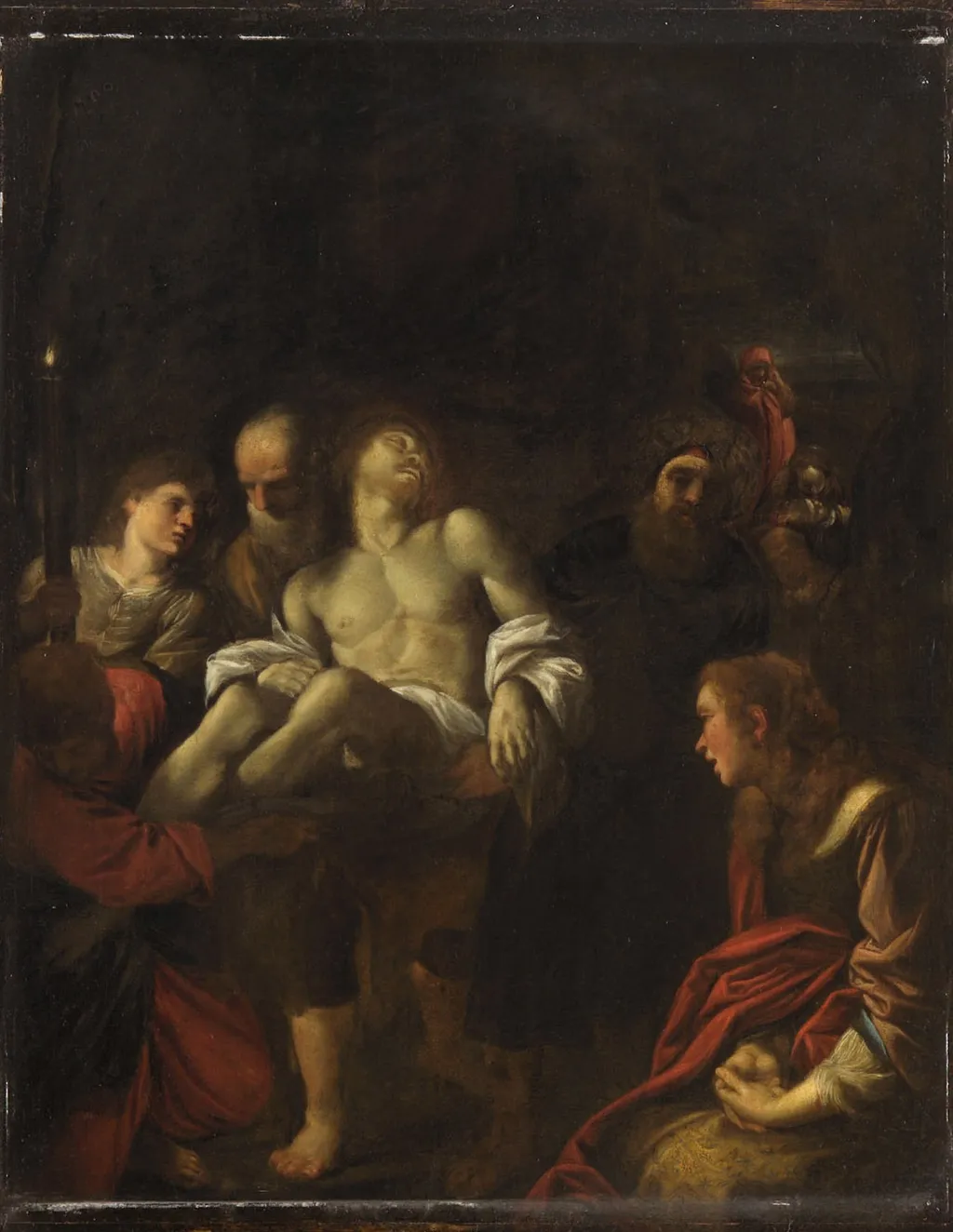 Entombment of Christ, by Unknown, unspecified, 1610