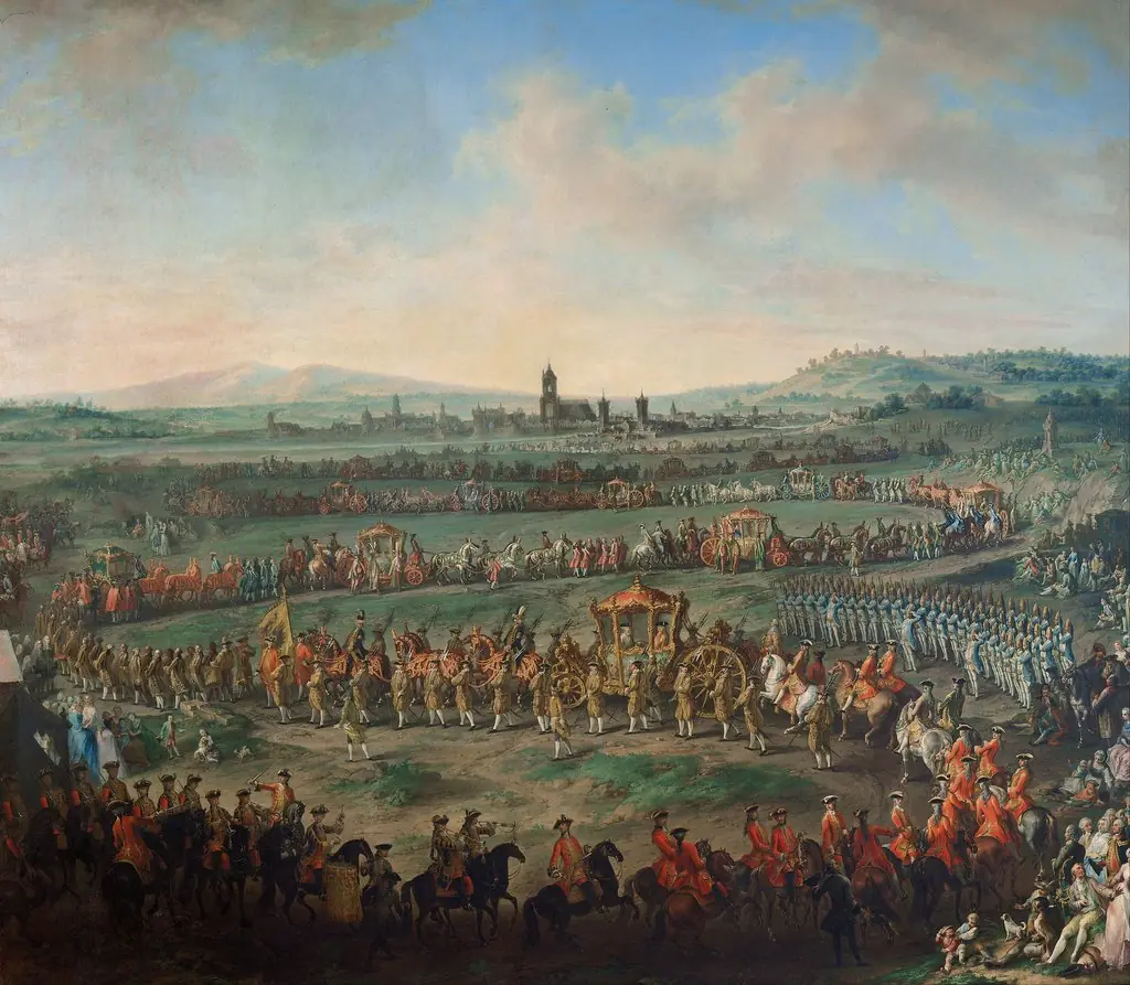 Entry of Joseph II into Frankfurt for his coronation in 1764, by Unknown