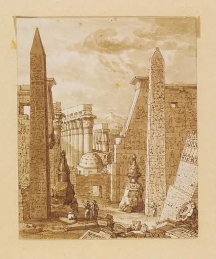 Entry of Palace of Luxor, formerly Thebes, by Unknown