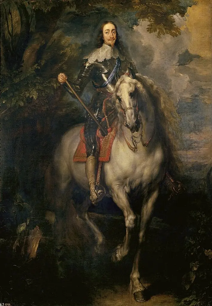 Equestrian portrait of Charles I of England, by Unknown