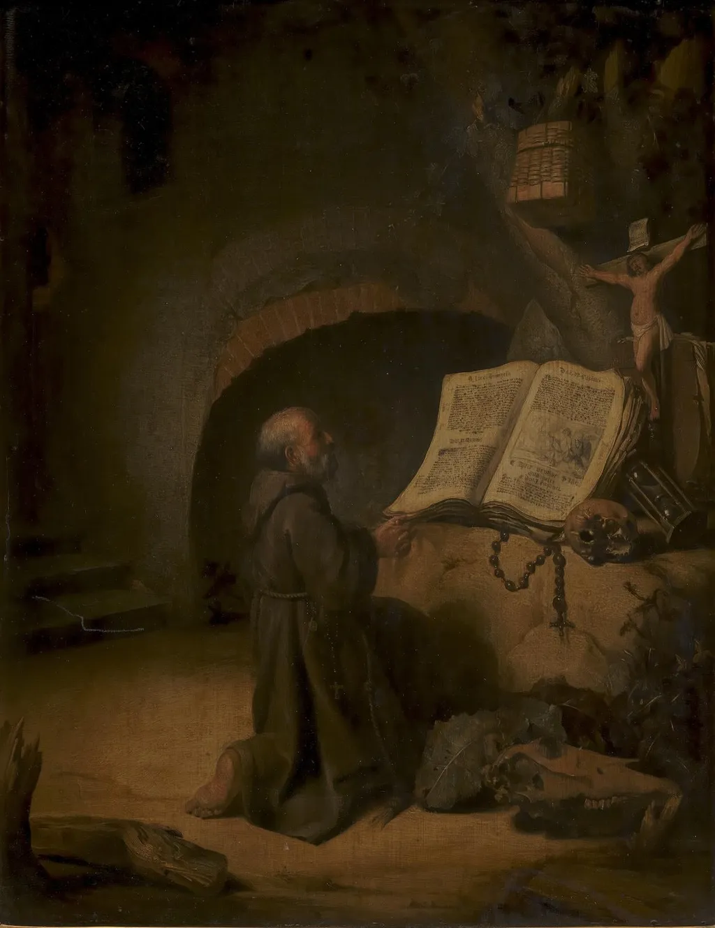 Eremit Praying, by Unknown, 1635