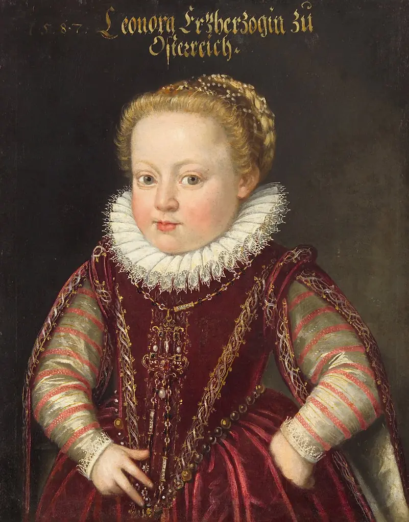 Erzherzogin Eleonore (1582-1620) im Alter von 5 Jahren, Halbfigur, by Unknown