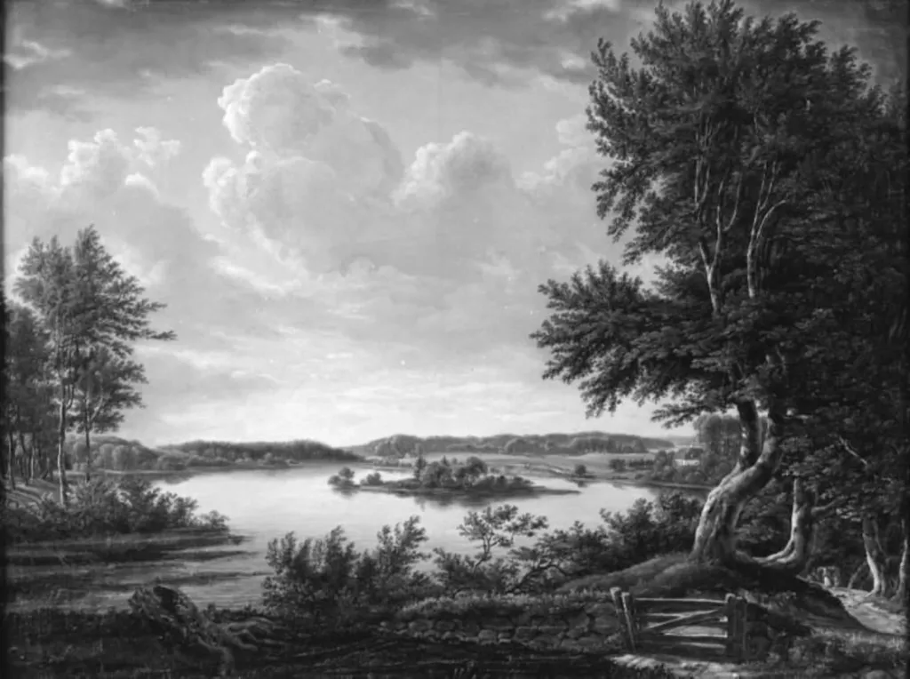Et parti fra Farum, by Unknown, 1850