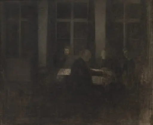 Evening in the Drawing Room, by Unknown