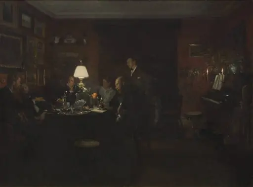 Evening Talk, by Unknown