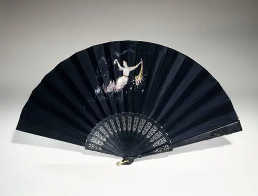 Eventail à système, by Unknown, 1895