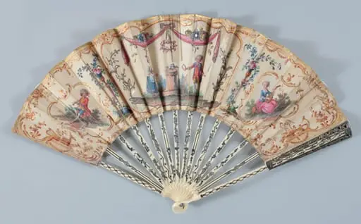 Eventail à système, by Unknown