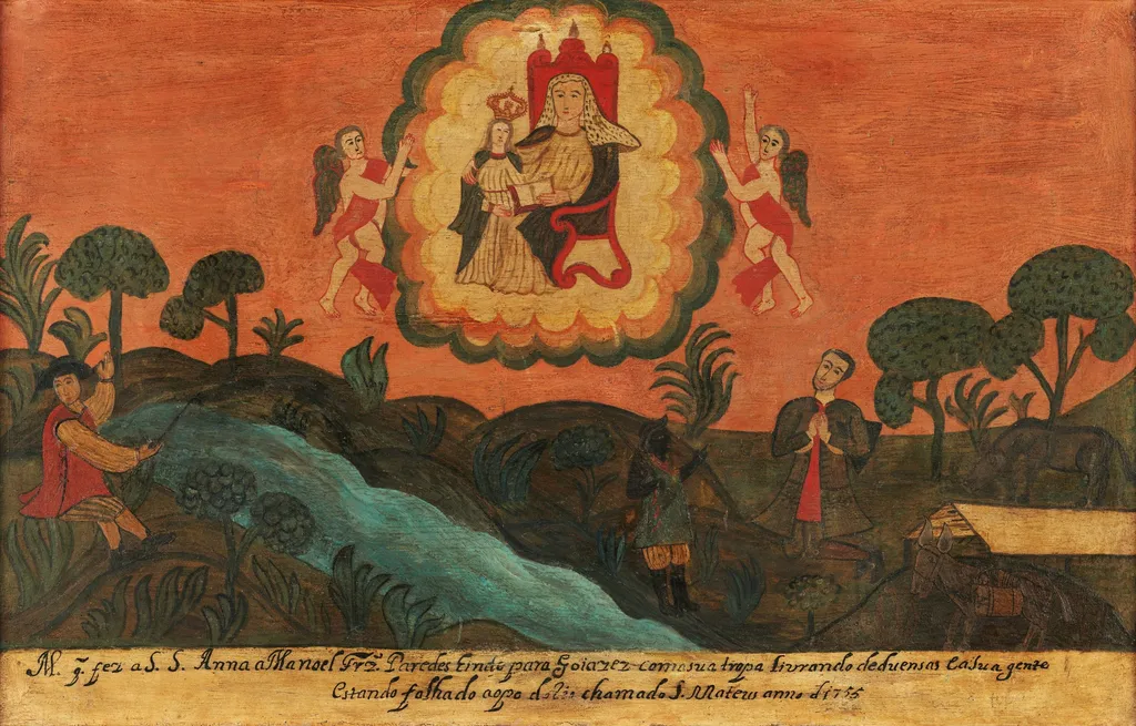 Ex-voto, by Unknown, oil, 1755