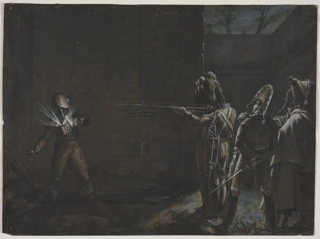Execution of the Duke d'Enghien, 21 March 1804, by Unknown, 1870