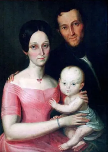 Familie cu copil, by Unknown